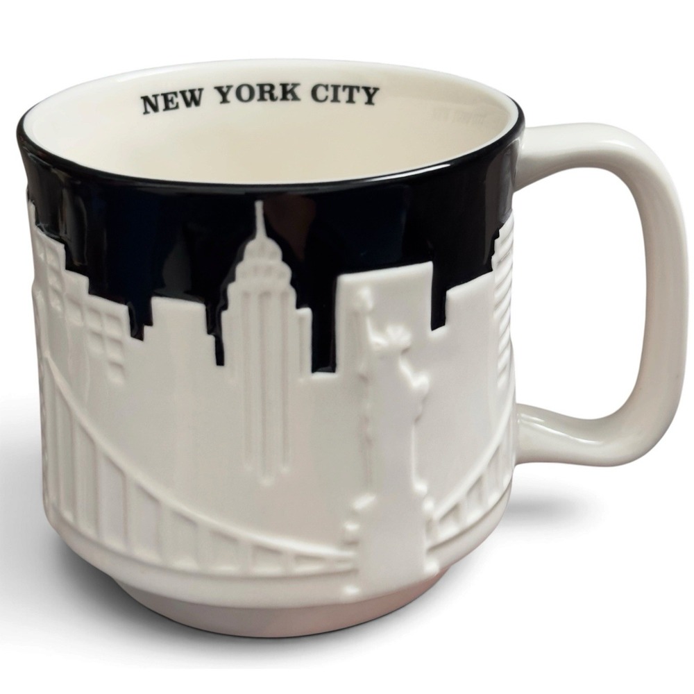 Starbucks 2010 Collector Series New York City 3D Relief Skyline Coffee Mug 16oz